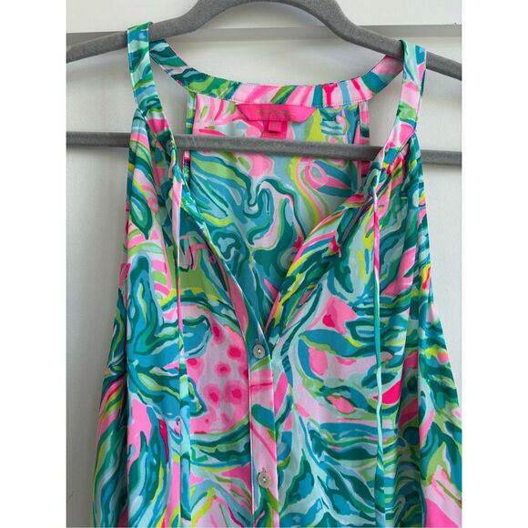 NWOT LILLY PULITZER SIZE  LULIANA TIERED MAXI DRESS *ONE IN A MELON*, Med $198 - Picture 5 of 9